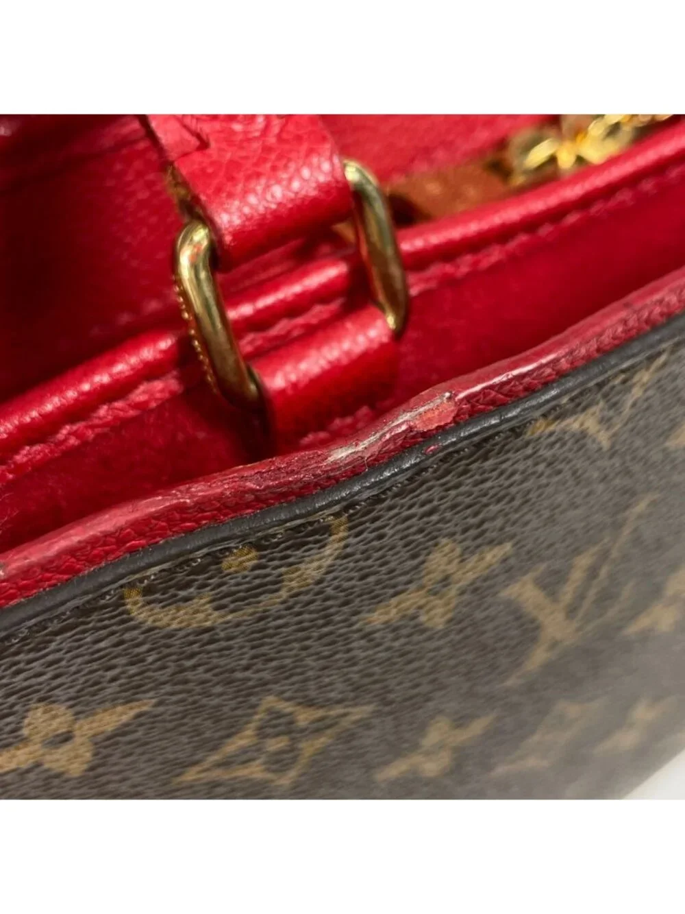 Louis Vuitton Popincourt PM Handbag 2-Way Monogram Rouge